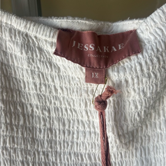 JessaKae Ivory Smocked Dress - Picture 2 of 4